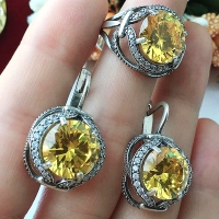 серьги серебро 