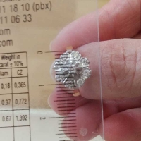 Кольцо золотое с   бриллиантами "Малинка"