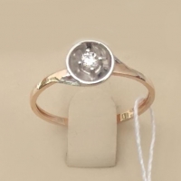 кольцо  с бриллиантом недорого москва