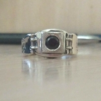 Мужское кольцо с черным камнем