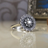 кольцо +в виде цветка