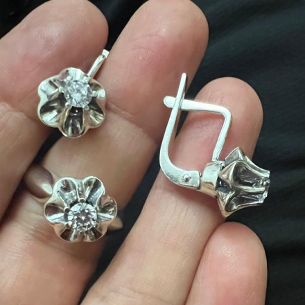 серьги тюльпаны советские