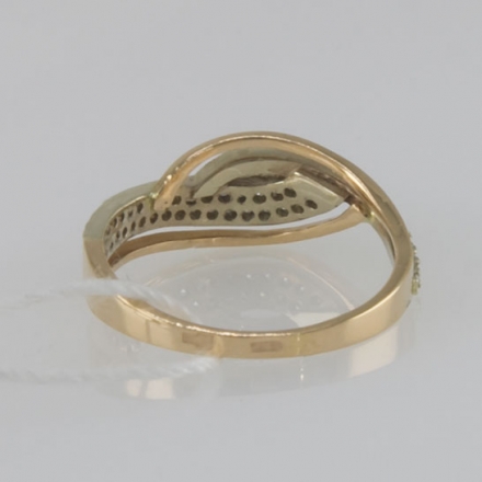 кольцо с алмазной крошкой 