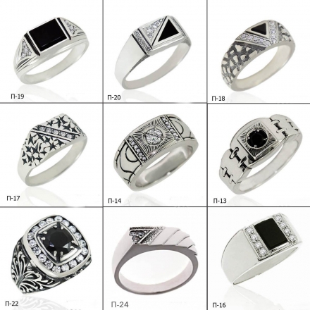 серебряное кольцо печатка мужская