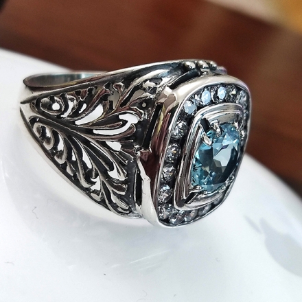 кольцо +с цитрином серебро