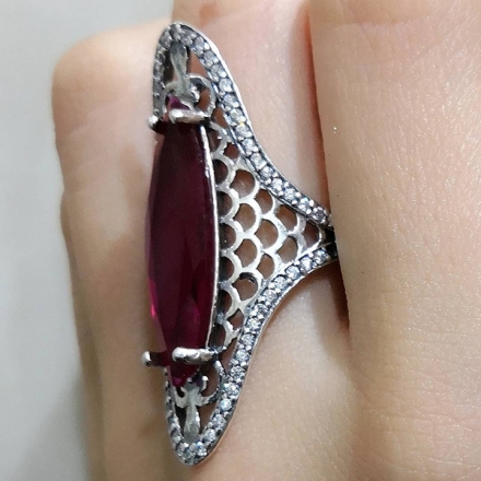 кольцо +с рубином женское купить