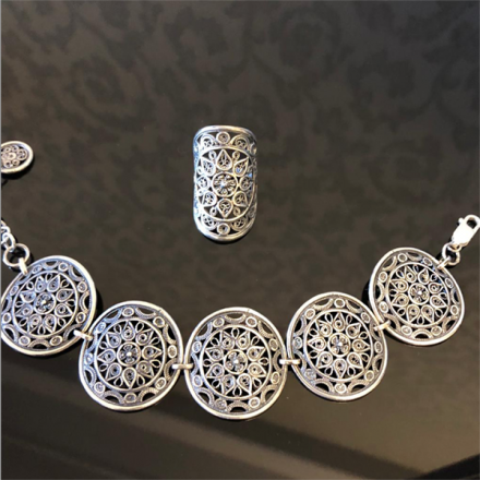 серебряные браслеты женские без камней