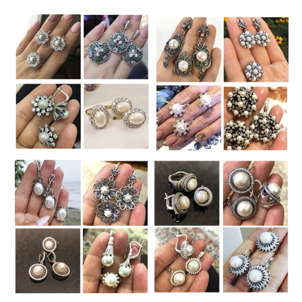 ювелирные изделия серебро жемчуг