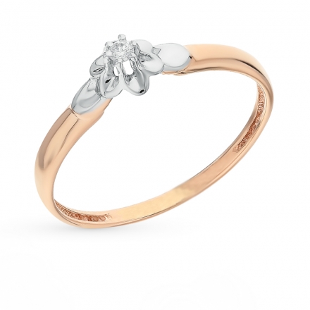 кольцо с бриллиантом недорого москва
