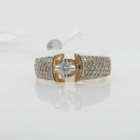 Кольцо золотое с  бриллиантами