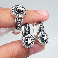 Сережки кольца серебро маленькие