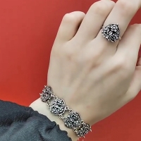браслеты серебряные женские +на руку