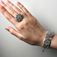 красивые серебряные браслеты женские