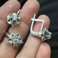 серьги тюльпаны советские