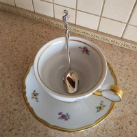 серебряная чайная ложка 925 пробы