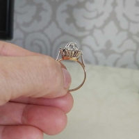 купить кольцо малинка +с бриллиантами