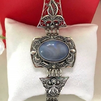 серебряные браслеты +с камнями женские екатеринбург купить