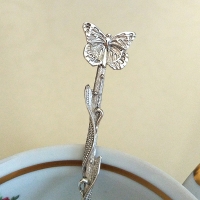 Ложка  серебряная Бабочка