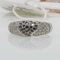 Кольцо из белого  золота с бриллиантами