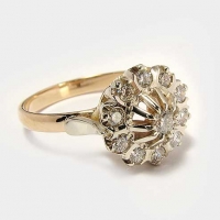 Бриллиантовое кольцо "Малинка"