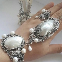 ожерелье +из барочного жемчуга