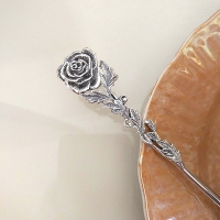 ложки серебряная роза
