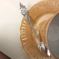 Чайная ложка из серебра 925 пробы "Калейдоскоп"