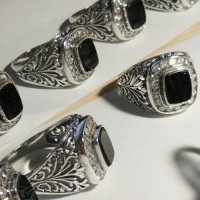 купить кольцо с агатом серебро