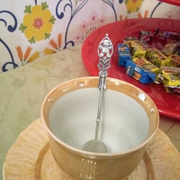чайная ложка из серебра для ребенка
